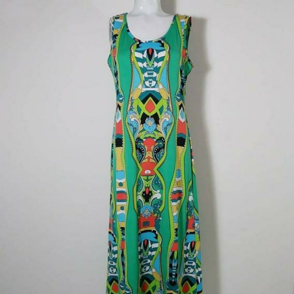 Vintage Pucci Print inspo Style 90s psychedelic mod Bold dress - Picture 3 of 8